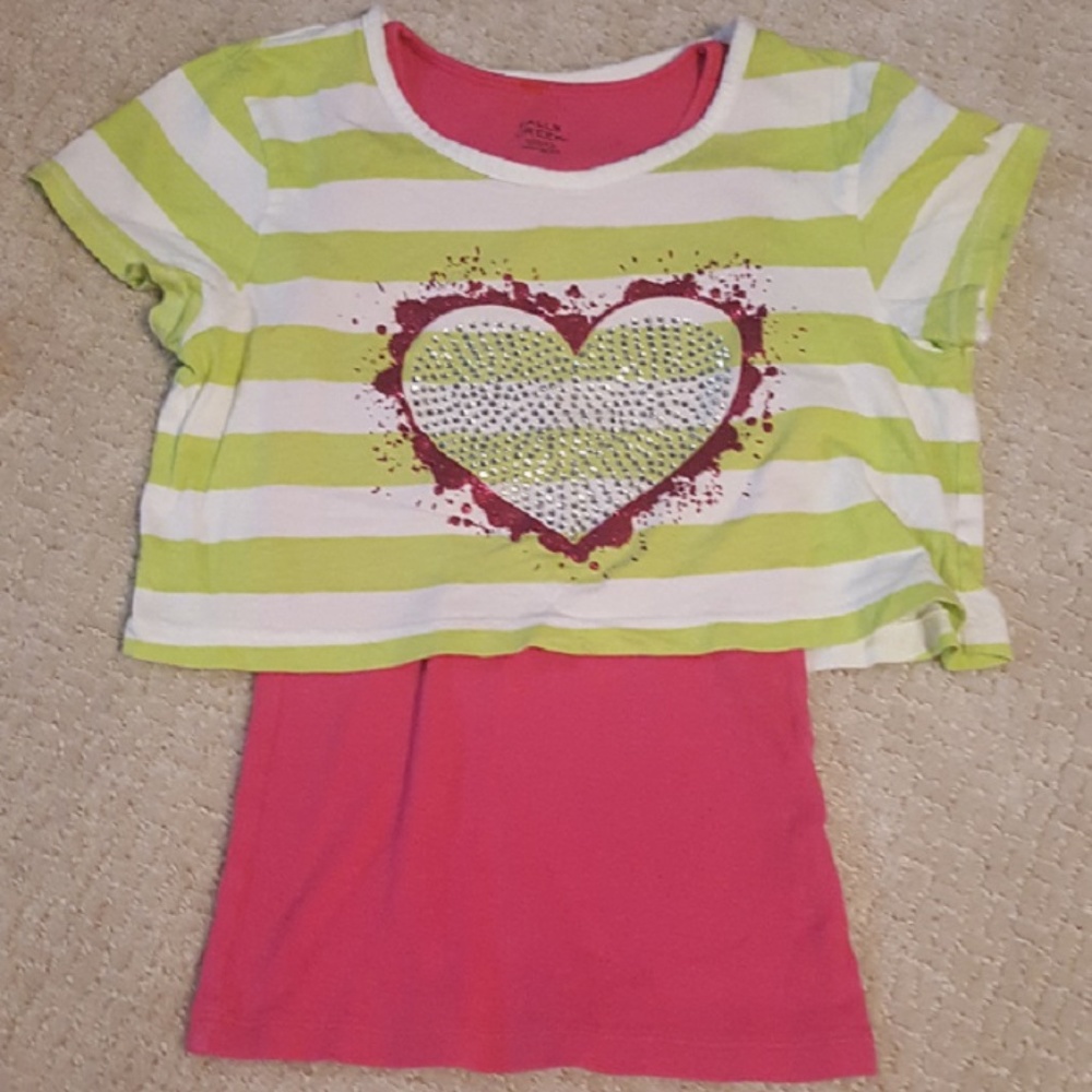 Falls Creek  Falls Creek - Hot Pink and Lime Shirt